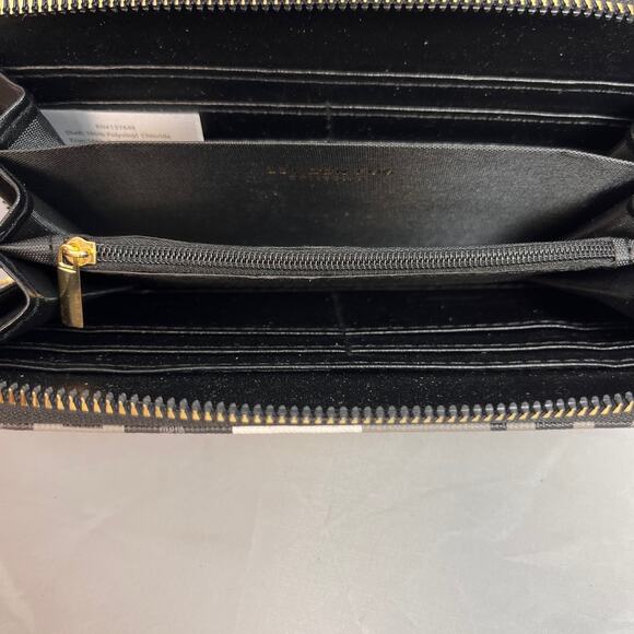 London Fog Adalia Signature Wallet Womens Zip Around Checkered New with Tags - Picture 5 of 6